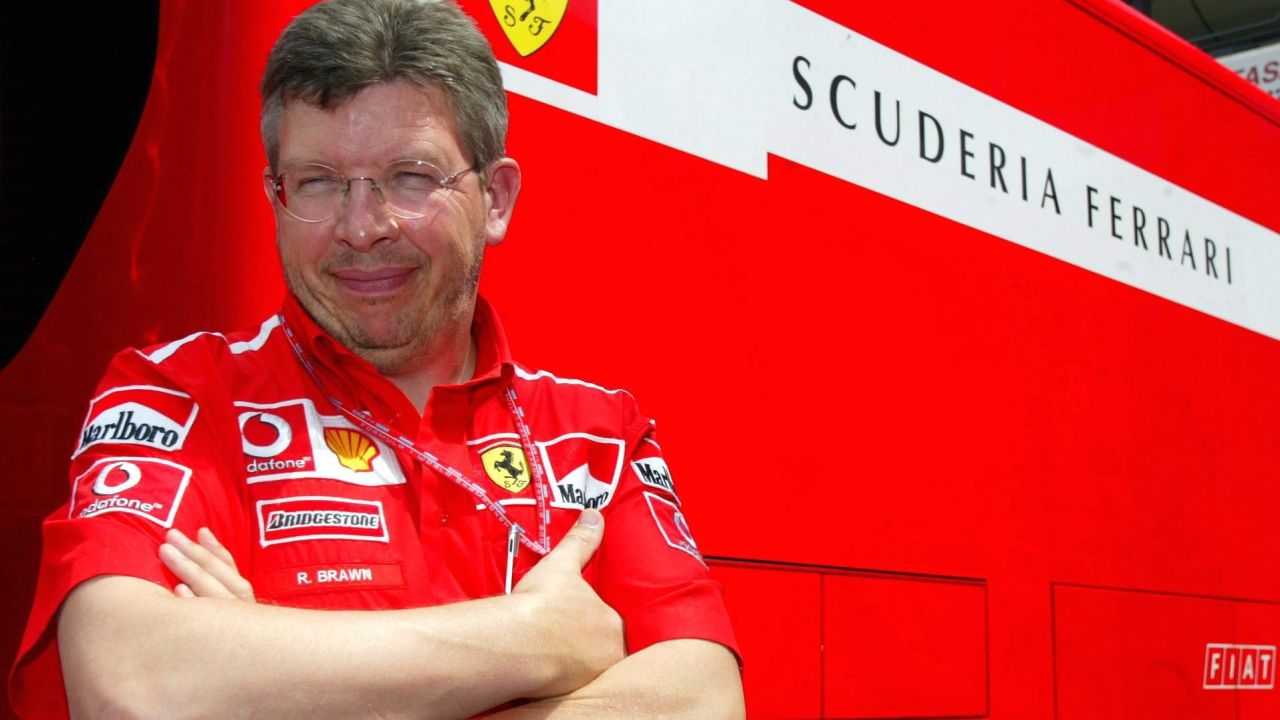 NUERBURGRING, GERMANY - JUNE 27: GP von Europa 2003, Nuerburgring; Technischer Direktor Ross BRAWN - Ferrari - (Photo by Alexander Hassenstein/Bongarts/Getty Images)