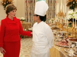 The First Lady holds a lot of sway when it comes to White House meals, with Laura Bush appointing Chef Comerford to the top job. - (Getty Images)