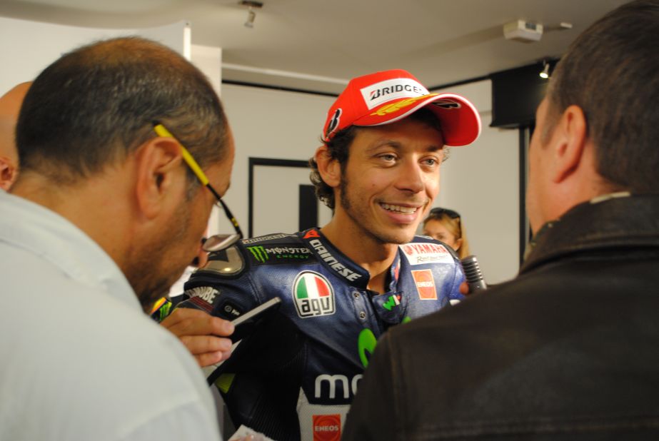 Valentino Rossi -- who set a new outright record of 246 starts in the premier class of Grand Prix racing -- finished third beating out Repsol Honda rider Dani Pedrosa and Ducati's Andrea Dovizioso.