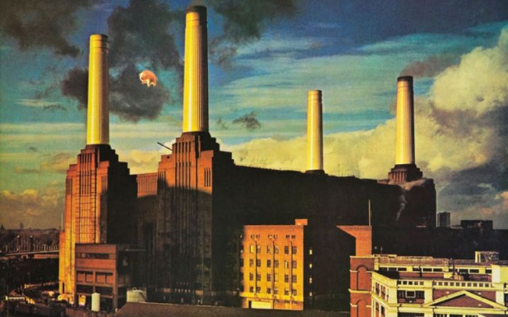 Taken in 1976, an inflatable pig was tied to one of the southern chimneys for Pink Floyd's 'Animals' album. The image secured worldwide fame for the station. 