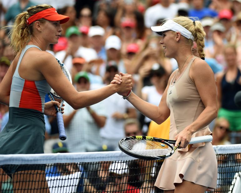 There was clearly tension between the two former world No. 1s in the third set, but it didn't carry over into the handshake. 