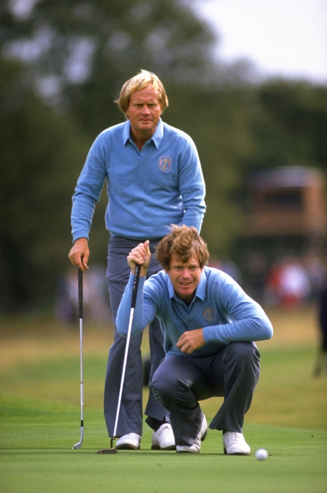 Watson's second appearance in 1981 also came on English shores, this time at Walton Heath in Surrey. He teamed up with 18-time major winner Jack Nicklaus and they comfortably won all three matches.