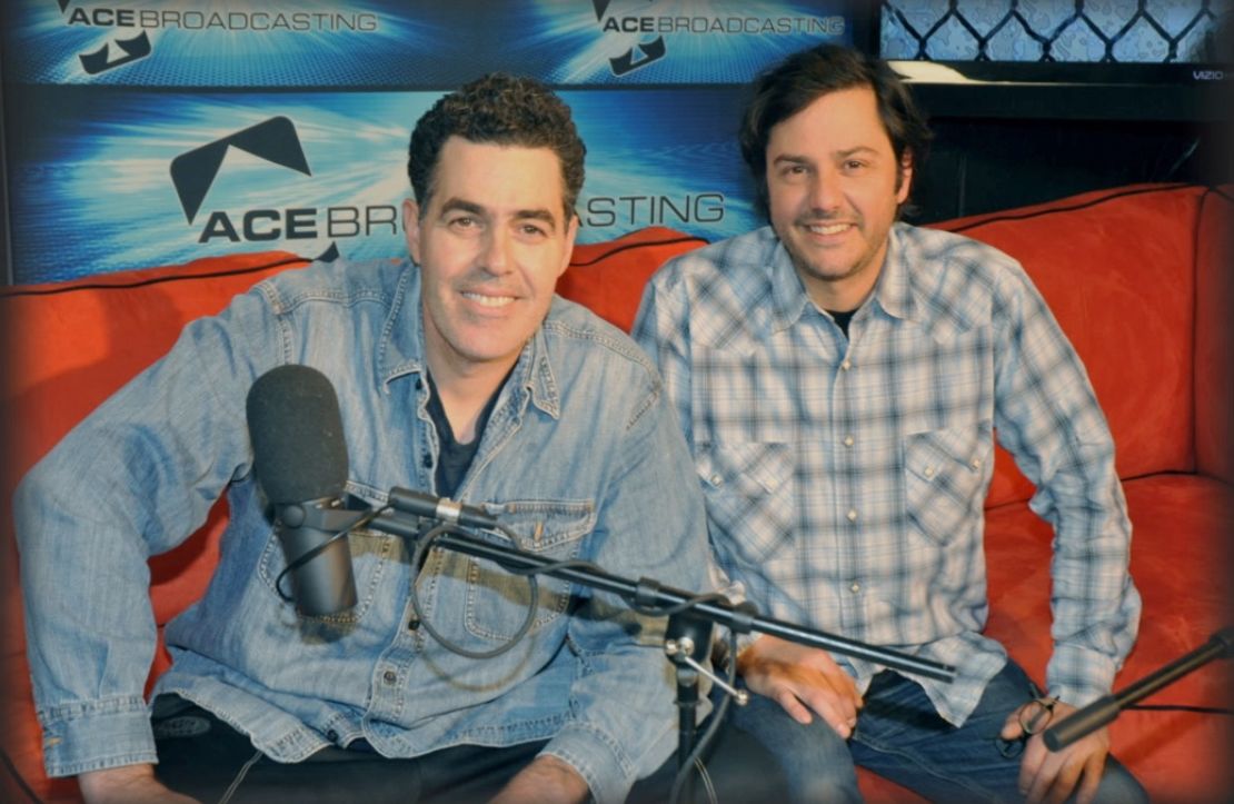 Adam Carolla, left, and Donny Misraje worked together on The Adam Carolla Show. 