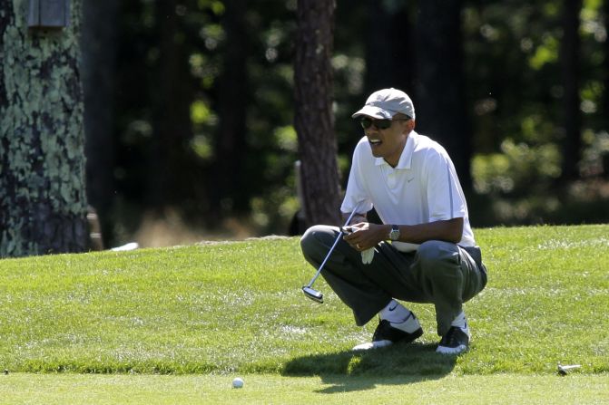 El presidente Barack Obama ha sido criticado por la cantidad de tiempo que ha pasado en el campo de golf.