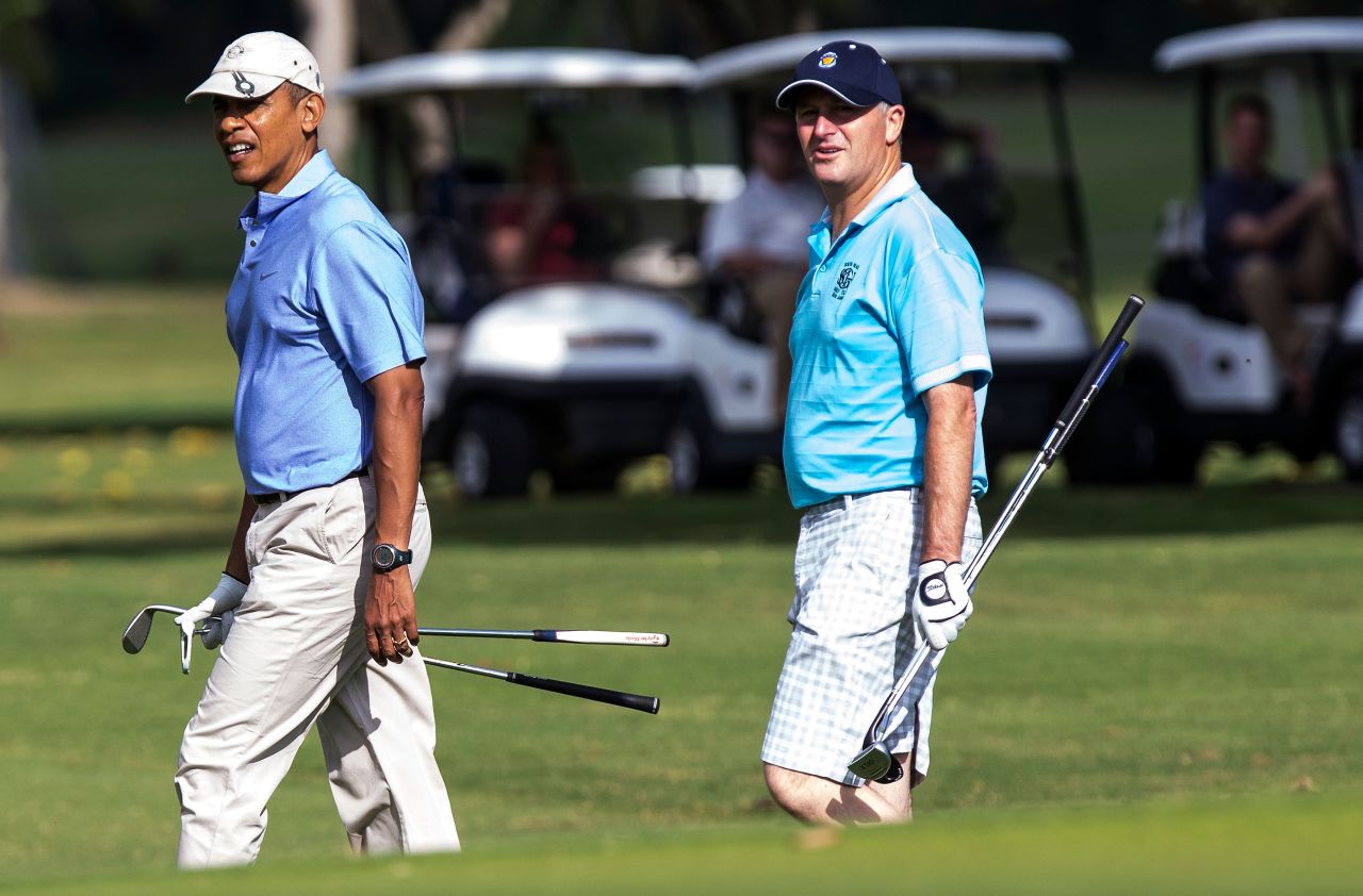 Obama has played golf with leaders from across the world including New Zealand's Prime Minister John Key.