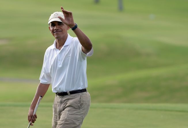 Obama sigue los pasos de los presidentes que en el pasado han disfrutado de pasar tiempo en el campo de golf.