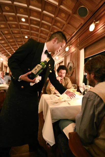 Part of the train's purpose is to "introduce Kyushu to the world," according to the Seven Stars company. Traveling at a fairly ordinary speed, the train savors the changing surroundings.