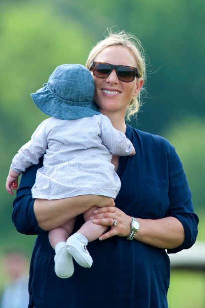 Queen Elizabeth II's eldest granddaughter gave birth to Mia Grace Tindall on January 17, 2014. Mia is 16th in line for the British throne.