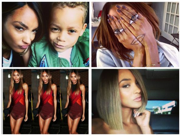 <strong>8. Jourdan Dunn, Model</strong><br /><a href="index.php?page=&url=http%3A%2F%2Finstagram.com%2Fofficialjdunn" target="_blank" target="_blank"><strong>Instagram</strong></a><strong> followers:</strong> 764,661<br /><a href="index.php?page=&url=https%3A%2F%2Ftwitter.com%2Fmissjourdandunn" target="_blank" target="_blank"><strong>Twitter</strong></a><strong> followers: </strong>183,000<br /><strong>Credits:</strong> Marc Jacobs, Ralph Lauren, Burberry<br /><strong>Posts:</strong> Runway looks, sneak peeks from the make-up chair and selfies with her son. 