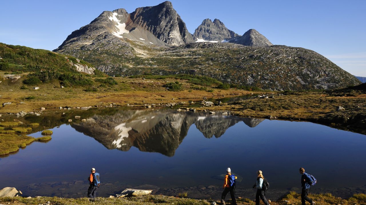 Plan A: heli-skiing. Plan B: heli-hiking.