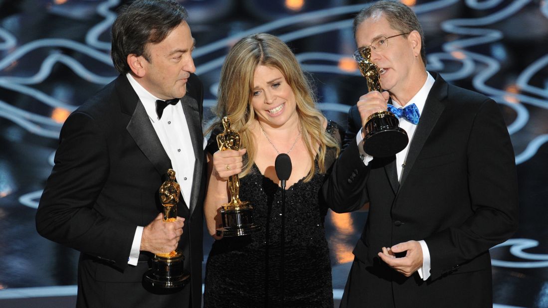 The awards haven't just been financial. "Frozen" won two Oscars, including best animated feature. It was accepted by producer Peter Del Vecho and directors Jennifer Lee and Chris Buck. 