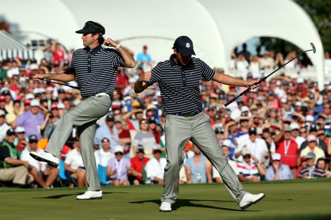 Simpson joined forces with Bubba Watson, winning two of their three contests by a handsome 5&4 margin. But he succumbed to Ian Poulter in the singles. "I'll never forget the feeling that I had watching the other team celebrate," Simpson said of 2012.