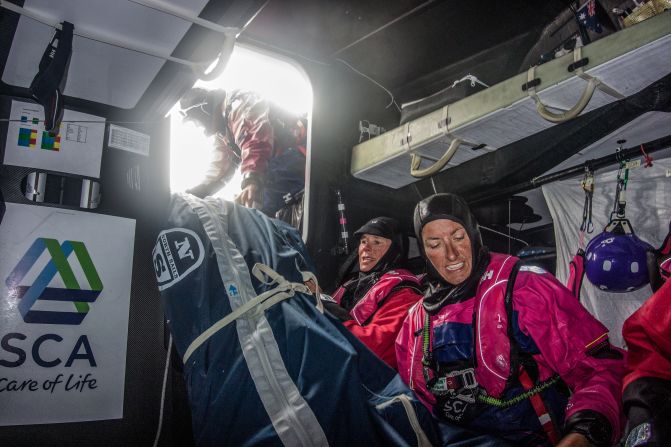 This year, all-female Team SCA will also be battling it out on the high seas -- the first time in a decade that a women-only crew has taken part.<br /><br />The team will have three more sailors than other boats -- bringing their total to 11.<br /><br />"Even with our extra three people, physically it is really hard," said British crew member Sam Davies. "The guys are stronger than us and so we need all the horsepower we can get."