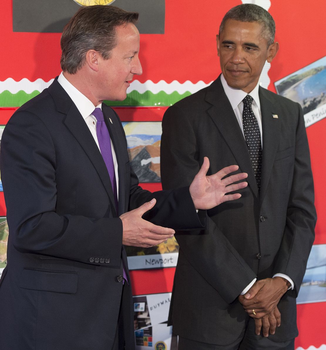 British Prime Minister David Cameron and U.S. President Barack Obama