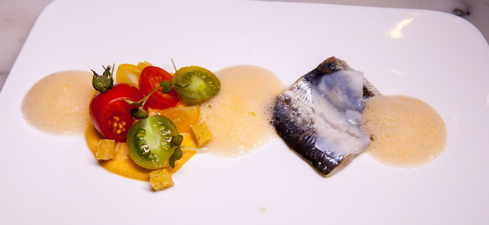 <strong>The dish: </strong>Roasted sardine with Colonnata lard and tomato, by Rodrigues, executive chef at the Michelin-starred Feitoria restaurant. <br /><br />Think your own festival food snaps are just as Instagram-worthy? <br /><br />Check out the <a href="http://worldgourmetfestivalbangkok.wordpress.com/mywgf-photo-contest/" target="_blank" target="_blank">World Gourmet Festival's #MyWGF Instagram Photo Contest</a>. <br /><br /><em>Text by CNN's Karla Cripps.</em>