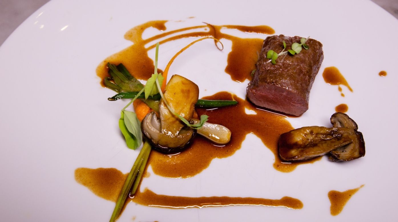<strong>The dish:</strong> Milk lamb with carrot, orange and ceps, by chef Rodrigues. 