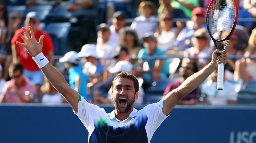Marin Cilic clinched his place in the semifinals of the U.S. Open with victory over Tomas Berdych.