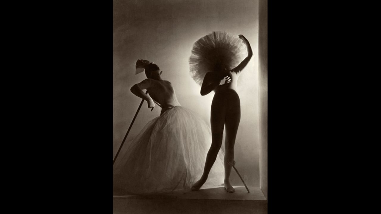 <em>Salvador Dalí's costumes for Leonid Massine's ballet Bacchanale, 1939</em><br /><br />However, Horst wasn't never shy about enlisting the best of the best to help him when necessary. "These are costumes designed by Dalí for the ballet Bacchanale, and they were executed by Coco Chanel, and then photographed by Horst."