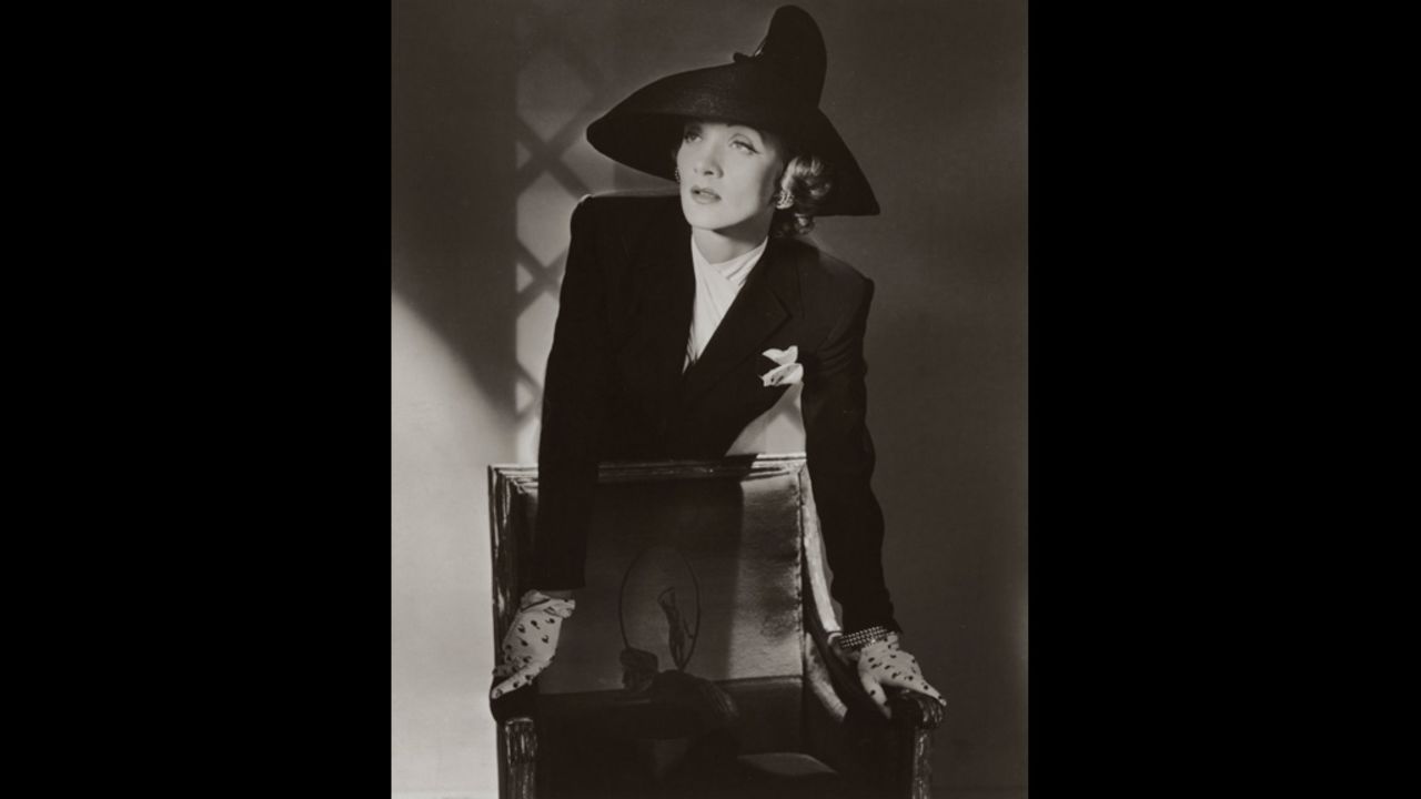 <em>Marlene Dietrich, New York, 1942</em><br /><br />This sculptural quality did not go unnoticed, and led others to distinguish him as the "master" or "magician" of light. Vogue art director Mehemed Agha once observed: "One has the impression that, if it were possible to walk around his models on their pedestals, they would look equally good from the back or from the side." 
