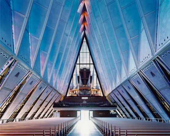 The organ of the United States Air Force Academy Cadet Chapel, Colorado Springs. Architects: Walter Netsch / Skidmore, Owings and Merrill.