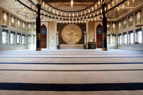 Islamic symbolism is an important part of Fadillioglu's designs."It might be a color, it might be a texture, it might be a form. But each and every piece I have designed in the mosque has some kind of connection with tradition," she said.