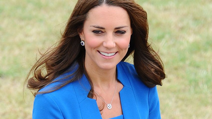 Catherine, Duchess Of Cambridge visits the Tower of London's Ceramic Poppy Field at The Tower Of London on August 5, 2014 in London, England. 