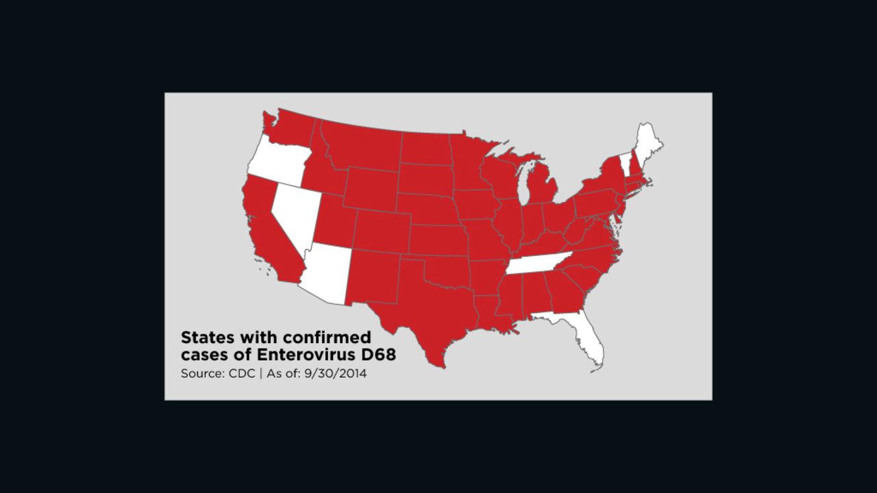 map enterovirus states