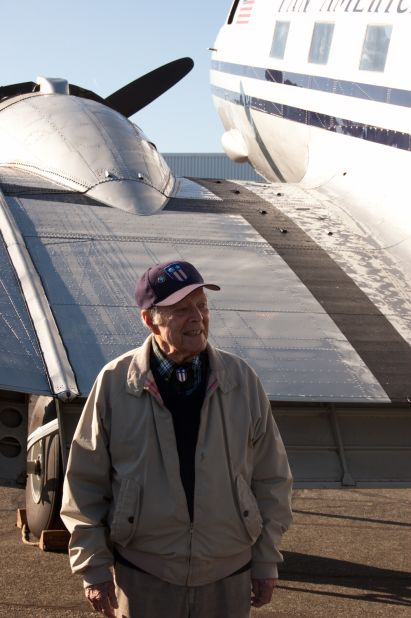 Peter Goutiere, who will be 100 on Sept. 20, 2014, is one of two living pilots who flew for China National Aviation Corporation during World War II. 