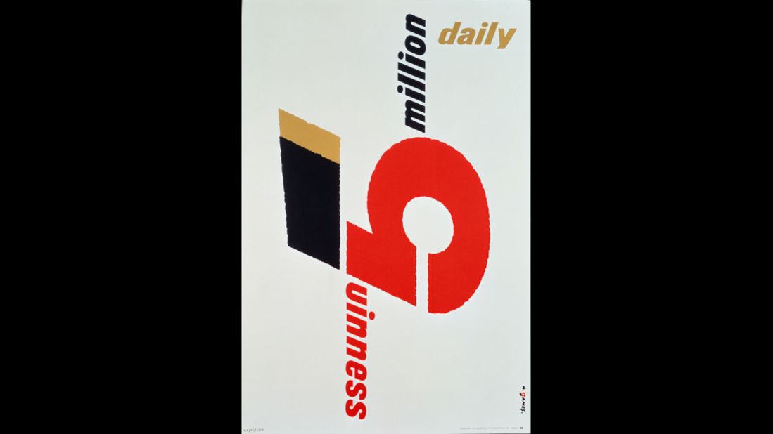 Games' posters for Guinness (including this 5 million Guinness Daily poster from 1958) were a universal hit with consumers. 
