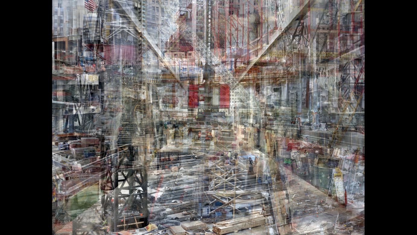 In his "Concrete Abstract" series, Israeli photographer <a href="http://www.shaikremer.com/" target="_blank" target="_blank">Shai Kremer</a> overlays multiple photographs that he took of the World Trade Center site from 2011-2013. Each final work includes hundreds of digital images or pieces of images.