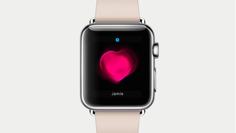 apple watch sending heartbeat