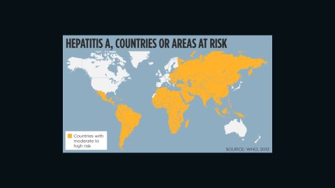 hepatitis a map