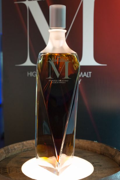 The Macallan 6-liter "M" Decanter by Lalique sold for a record  $631,850 earlier this year at a Sotheby's auction in Hong Kong, making it the most expensive bottle of single malt whisky sold at an auction. 