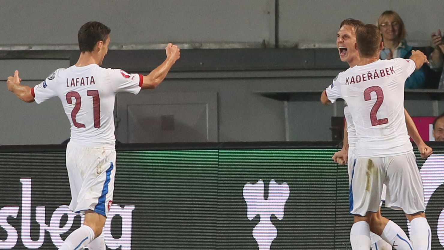 Borek Dockal, right, scored for the Czech Republic in its 2-1 win over the Netherlands in a Euro qualifier. 