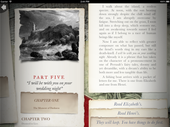 Inkle's previous hits include an interactive Frankenstein experience that allows major plot changes.