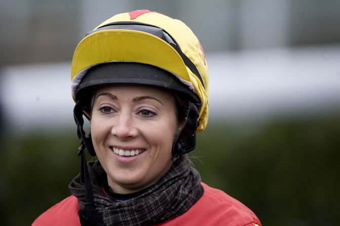 Hayley Turner, Britain's most successful female jockey, has been helping the women as a race ambassador.