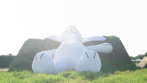 Florentijn Hofman's new work is a giant fluffy rabbit.