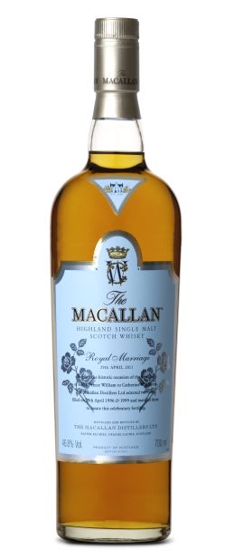 Macallan celebrated the Royal marriage of Prince William to Catherine Middleton by releasing a limited edition of 1,000 bottles in 2011. All bottles sold out shortly after release. 