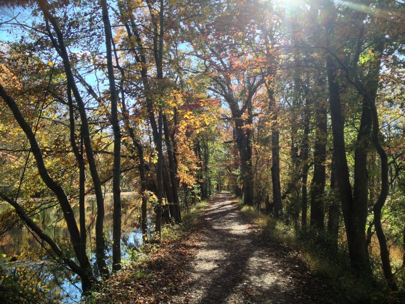 Running along the Delaware and Raritan Canal in central New Jersey, <a href="http://ireport.cnn.com/docs/DOC-862404">Rich Pollner </a>photographed this scene in October 2012. He said this photo captures why he enjoys running in the fall.