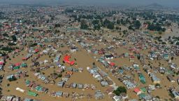 Kashmiri houseboats and houses submerged by floodwater are seen from an Indian Air Force helicopter during rescue and relief operations in Dal Lake in Srinagar on September 10, 2014. Anger mounted September 10 over the slow pace of rescue operations in Indian Kashmir as authorities said they were "overwhelmed" by the scale of deadly flooding that has left hundreds of thousands of people stranded in India and Pakistan. The death toll from the cross-border disaster surpassed 450 as emergency workers in both countries scrambled to rescue marooned residents in the worst-hit areas. AFP PHOTO/Tauseef MUSTAFATAUSEEF MUSTAFA/AFP/Getty Images