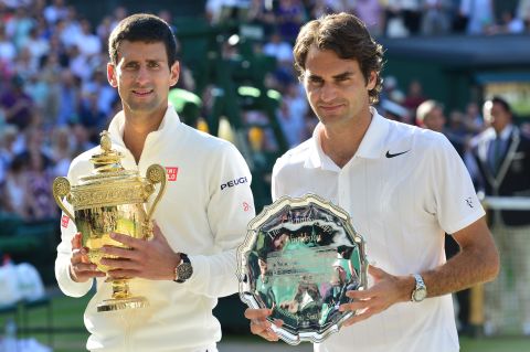 Djokovic, left, rebounded from his French Open disappointment to defeat Roger Federer in the Wimbledon final. The Serbian regained the No. 1 ranking and claimed his seventh grand slam. 