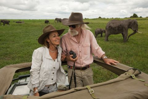 Beverly and Dereck Joubert (pictured) are a husband-and-wife team of filmmakers and photojournalists for National Geographic. They recently started Rhinos Without Borders, a charity that plans to move at least 100 black and white rhinos from South Africa to Botswana, where poaching is nearly nonexistent. 