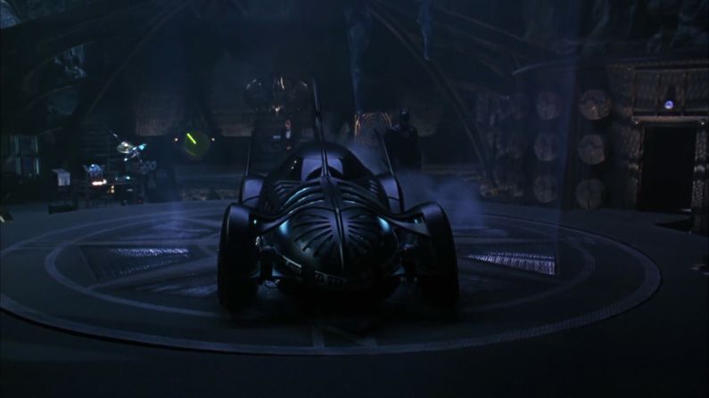 1995's "Batman Forever," starring Val Kilmer as the Caped Crusader instead of Michael Keaton, also gave the Batmobile another pass. It's details were more exaggerated, with a pointed nose and a design made to emulate ribs and wings.