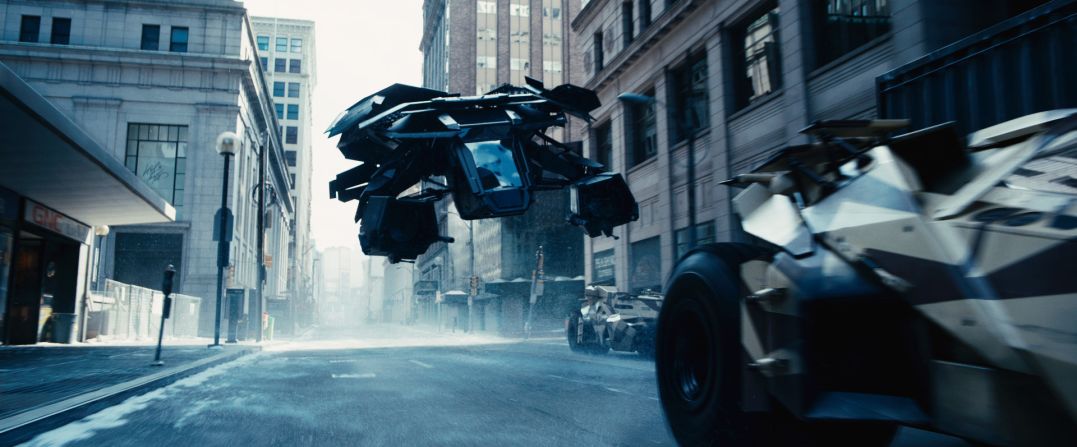 By the time we got to "The Dark Knight Rises" in 2012, Batman put aside the Batmobile and got around Gotham City on "The Bat," which could get the hero off the ground. 