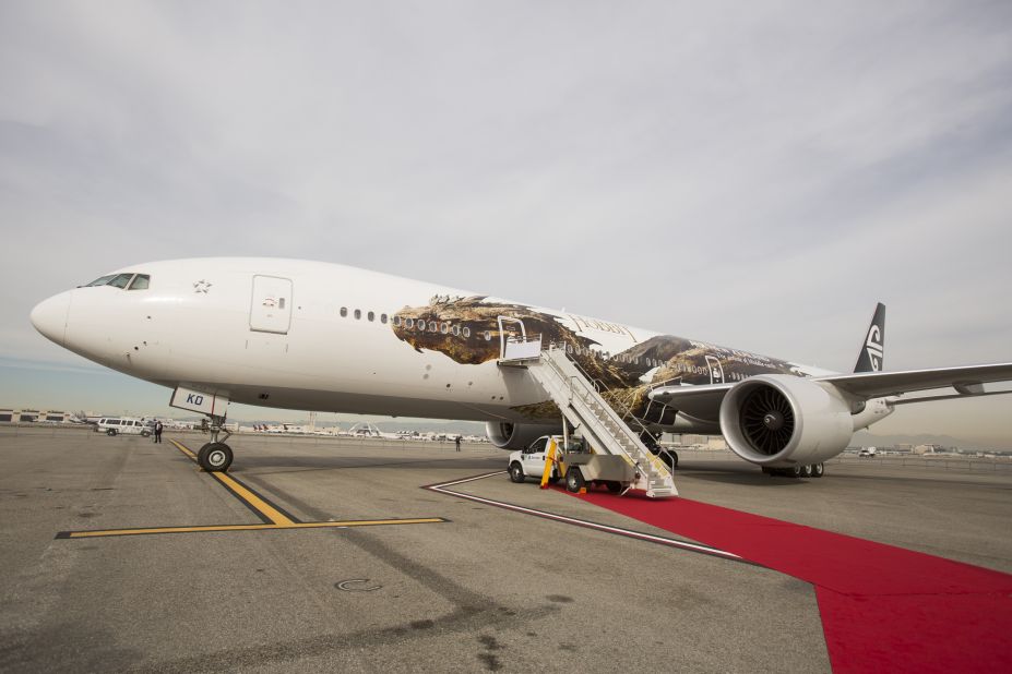 Over the years, Air New Zealand has gained considerable attention for its Lord of the Rings and Hobbit branding. Calling itself "The official airline of Middle Earth", the carrier introduced cinema-themed decals, like Smaug (pictured) to coincide with the release of each movie.