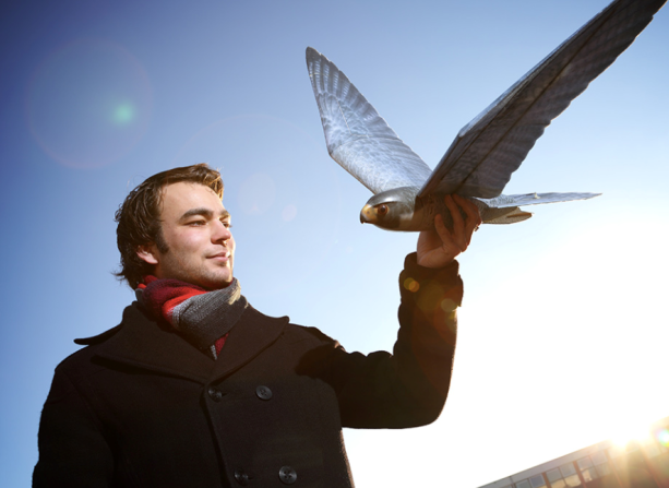 The Dutch-made <a href="http://edition.cnn.com/2014/09/16/tech/realistic-robo-hawks-clear-flight/">robobird</a> is designed to terrorize other birds and keep them away from crops.
