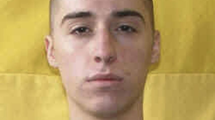 This undated file photo released by the Ohio Department of Corrections shows T. J. Lane. Ohio police said Thursday, Sept. 11, 2014, that Lane, 19, the convicted killer of three students at a high school cafeteria, escaped from prison. Lane was recaptured at 1:20 a.m. Friday by Ohio State Highway Patrol troopers according to a spokeswoman for the Ohio Department of Rehabilitation and Corrections