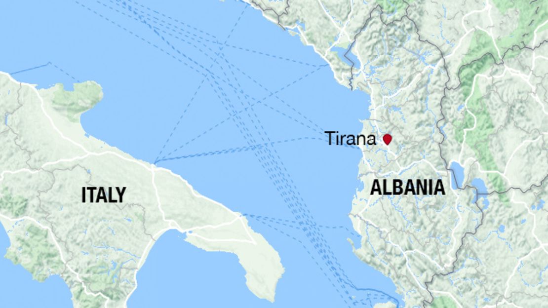 Albania tirana map