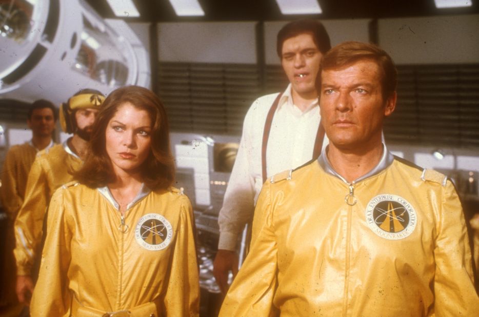Near the end of "Moonraker" Jaws switched allegiances to Bond when he learned that his employer, the villain Drax, planned to exterminate him as part of his plan to create a new "master race" in space. Lois Chiles, left, co-starred as Bond's love interest.