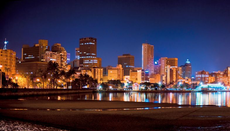 In at number five is Durban, popular with tourists for its warm climate and extensive beaches. 
